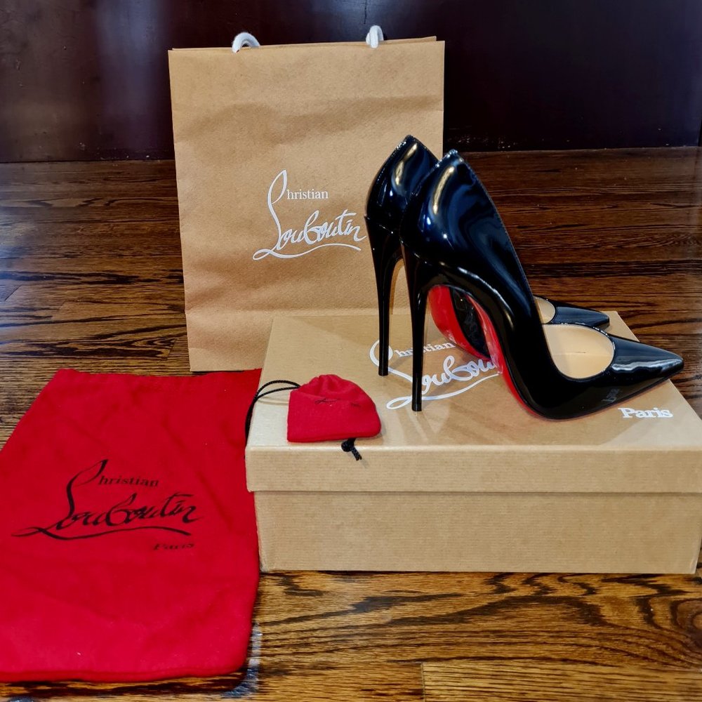 Christian Louboutin - Black Patent So Kate 120mm